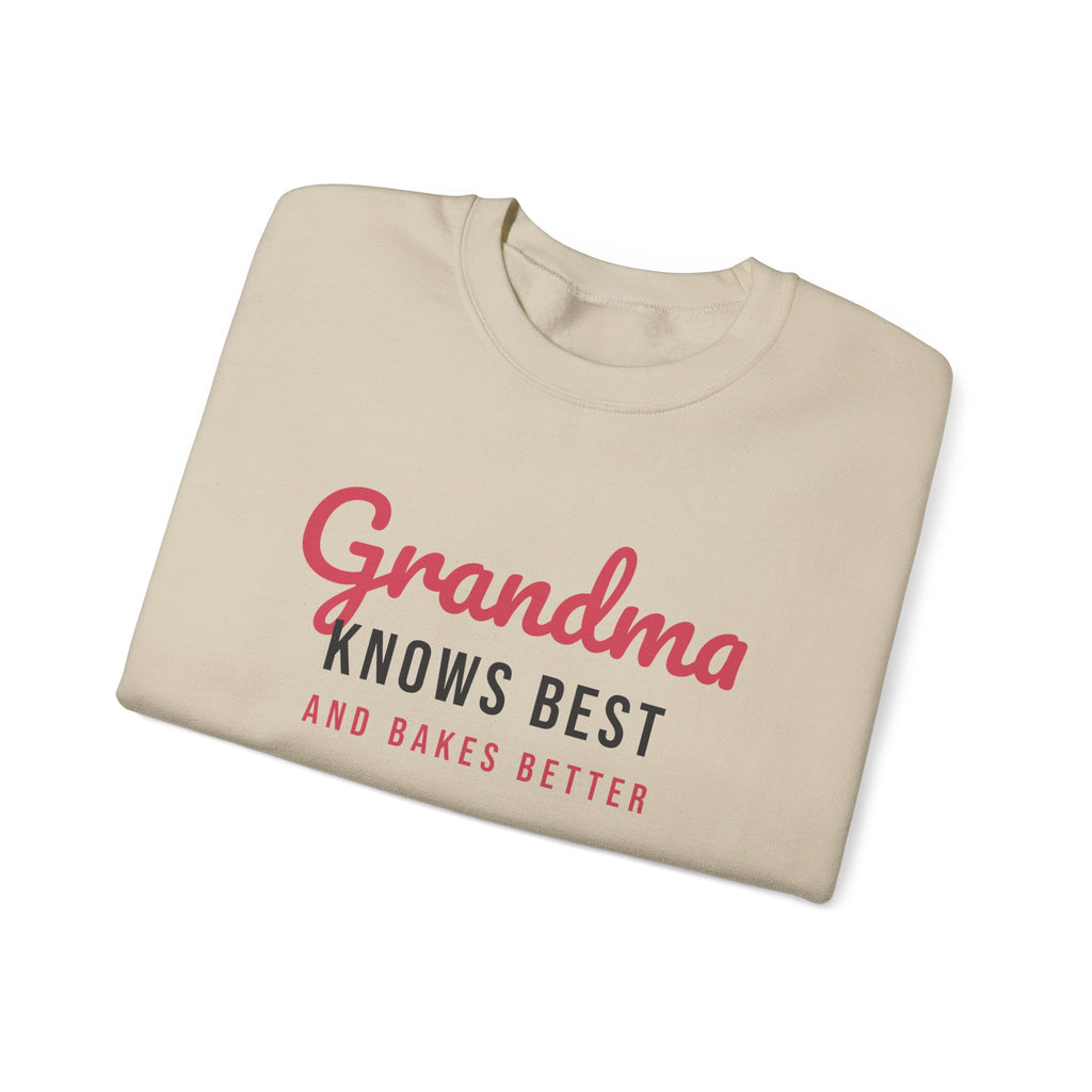 Grandma Sweatshirt Grandma Knows Best And Bakes Better