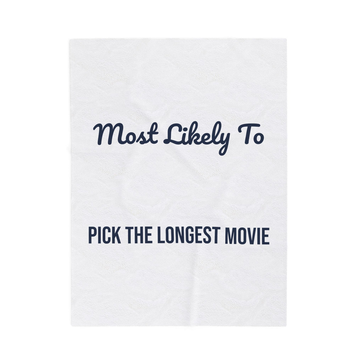 Funny Christmas Throw Blanket Most Likely To Pick The Longest Movie Family