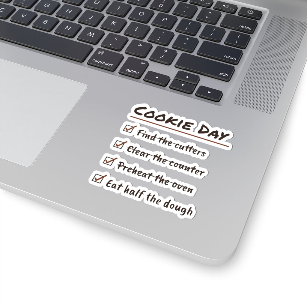 Funny Christmas Baking Sticker Cookie Day Checklist For Bakers