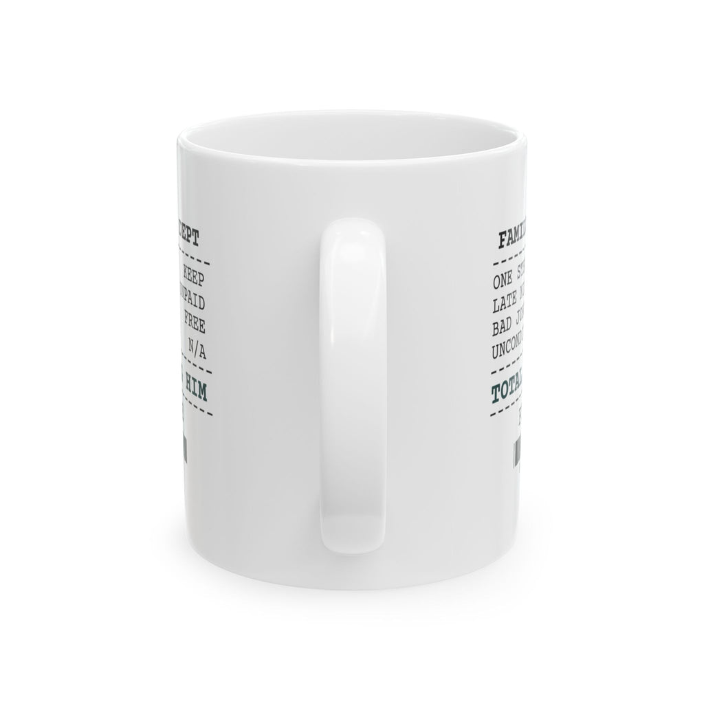 Funny Stepdad Receipt Coffee Mug Keeping Him