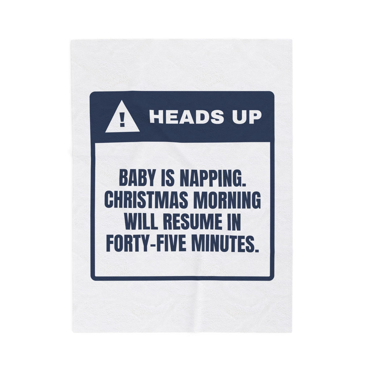 Funny Baby's First Christmas Throw Blanket Baby Is Napping Christmas
