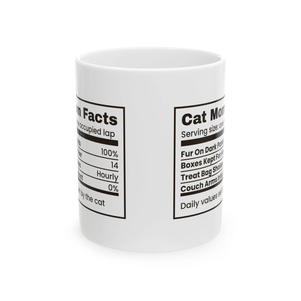 Funny Cat Mom Coffee Mug Cat Mom Facts Boxes Kept For Her For Cat Moms