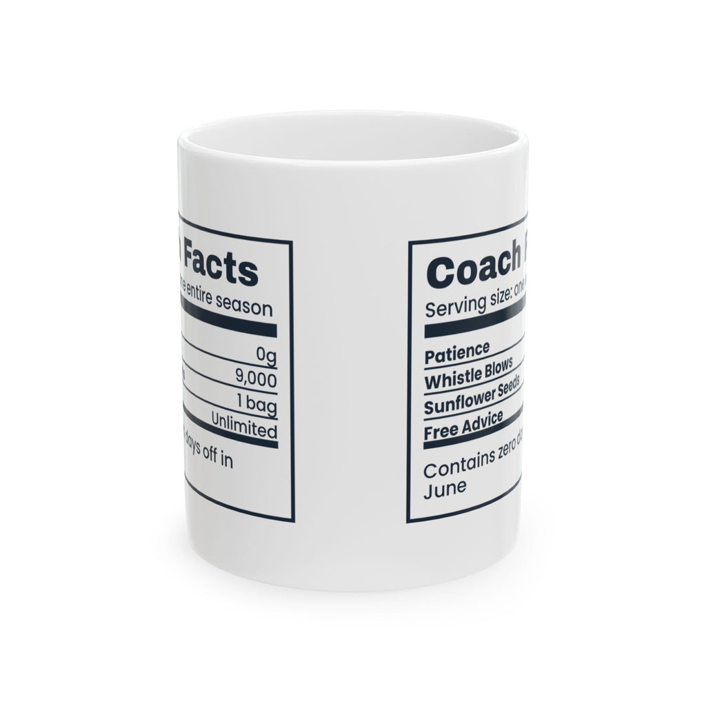 Softball Coach Coffee Mug Coach Facts Nutrition