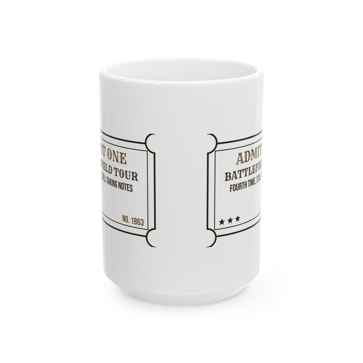 Funny History Coffee Mug Battlefield Tour Fourth Time Still Taking Notes