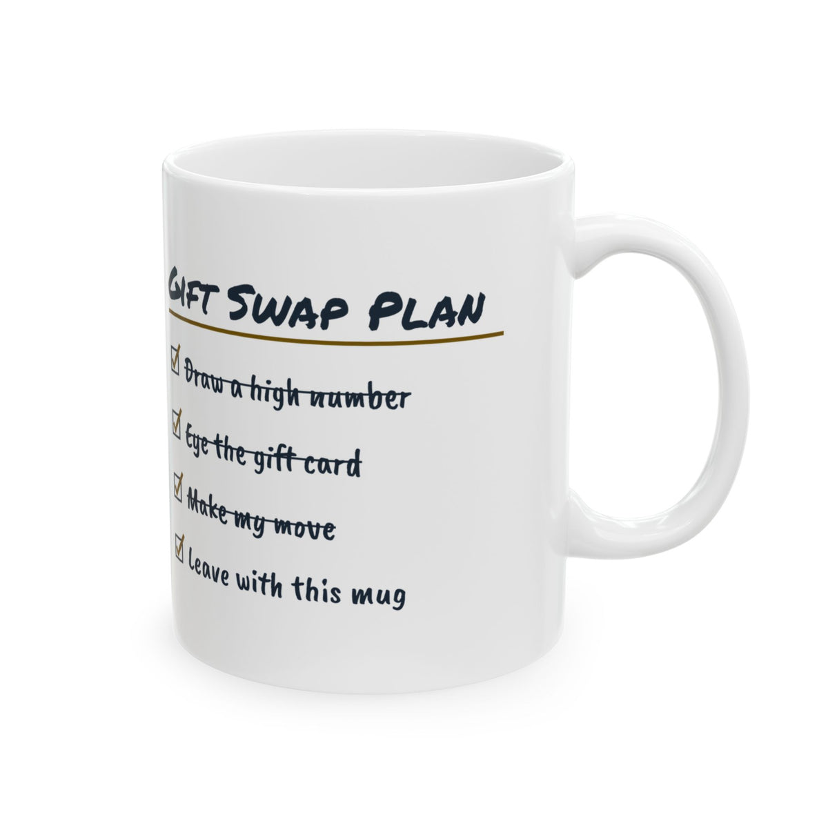 Funny White Elephant Coffee Mug Swap Plan Checklist For Coworkers