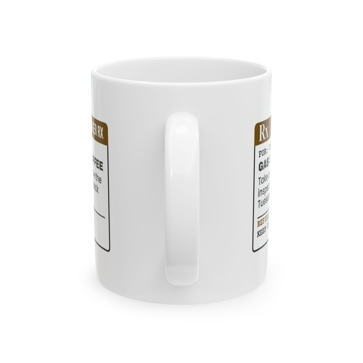 Funny Construction Worker Coffee Mug Gas Station Coffee Prescription