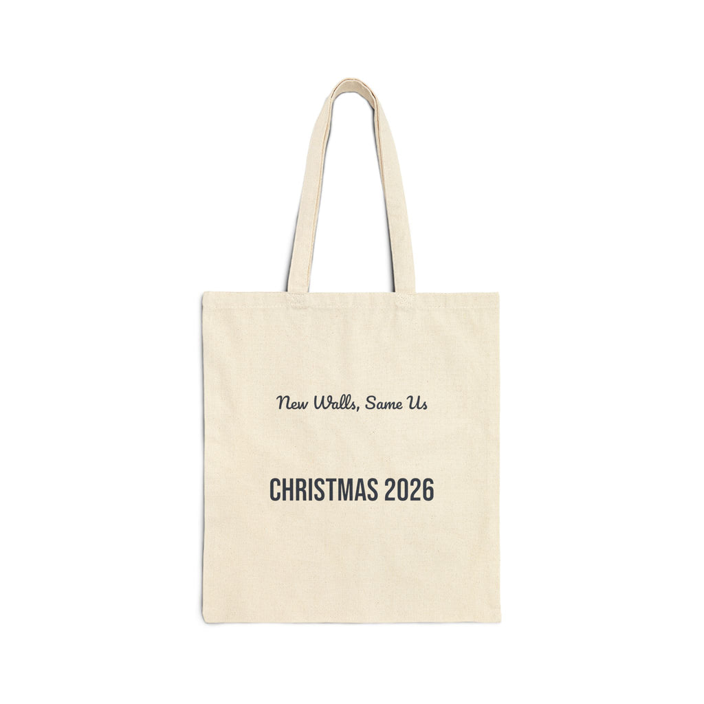 New Home Christmas Tote Bag New Walls Same Us 2026
