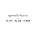 Funny Christmas Coworker Sticker Approved PTO Request