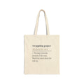 Funny Christmas Dog Tote Bag Wrapping Paper Dog's Favorite Toy