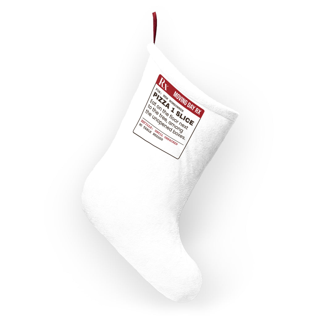 Funny New Home Christmas Stocking Pizza On The Floor Prescription