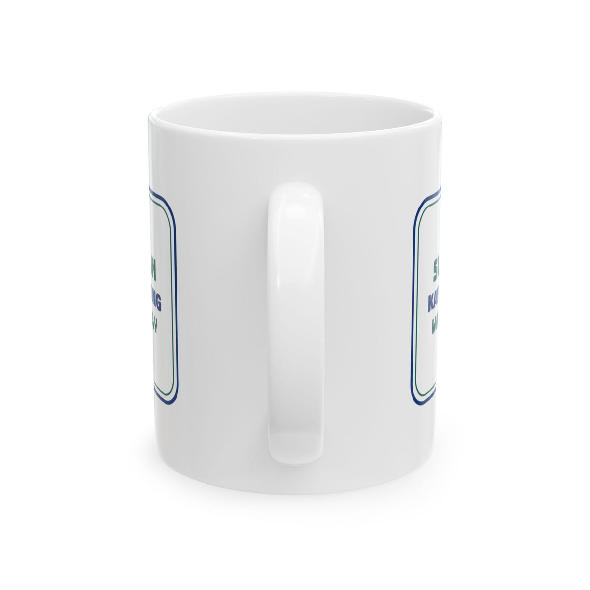 Funny Kayaking Coffee Mug Kayak Crossing Sign For Kayakers
