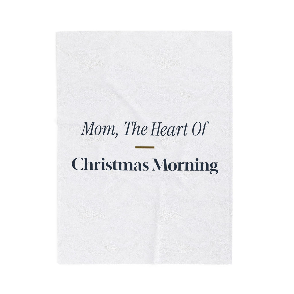 Christmas Throw Blanket Mom The Heart Of Christmas Morning Keepsake