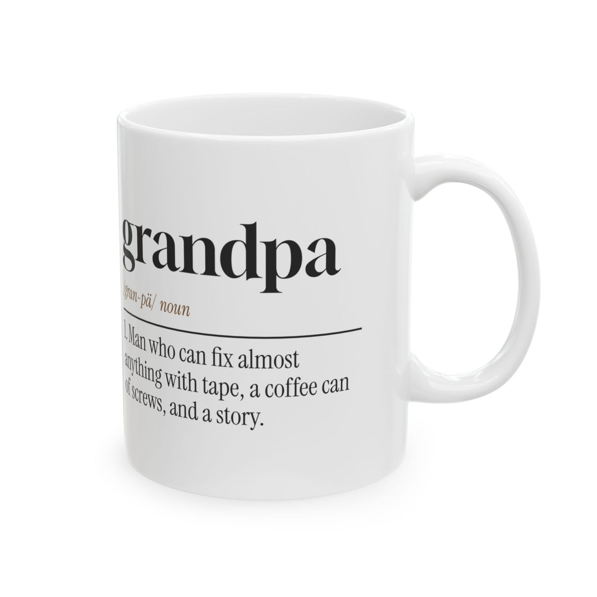 Funny Grandpa Coffee Mug Dictionary Definition Fixes It With A Story