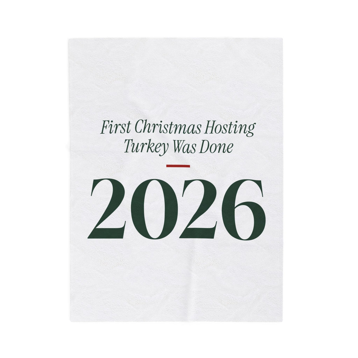 Funny Christmas Hosting Throw Blanket First Christmas Hosting 2026