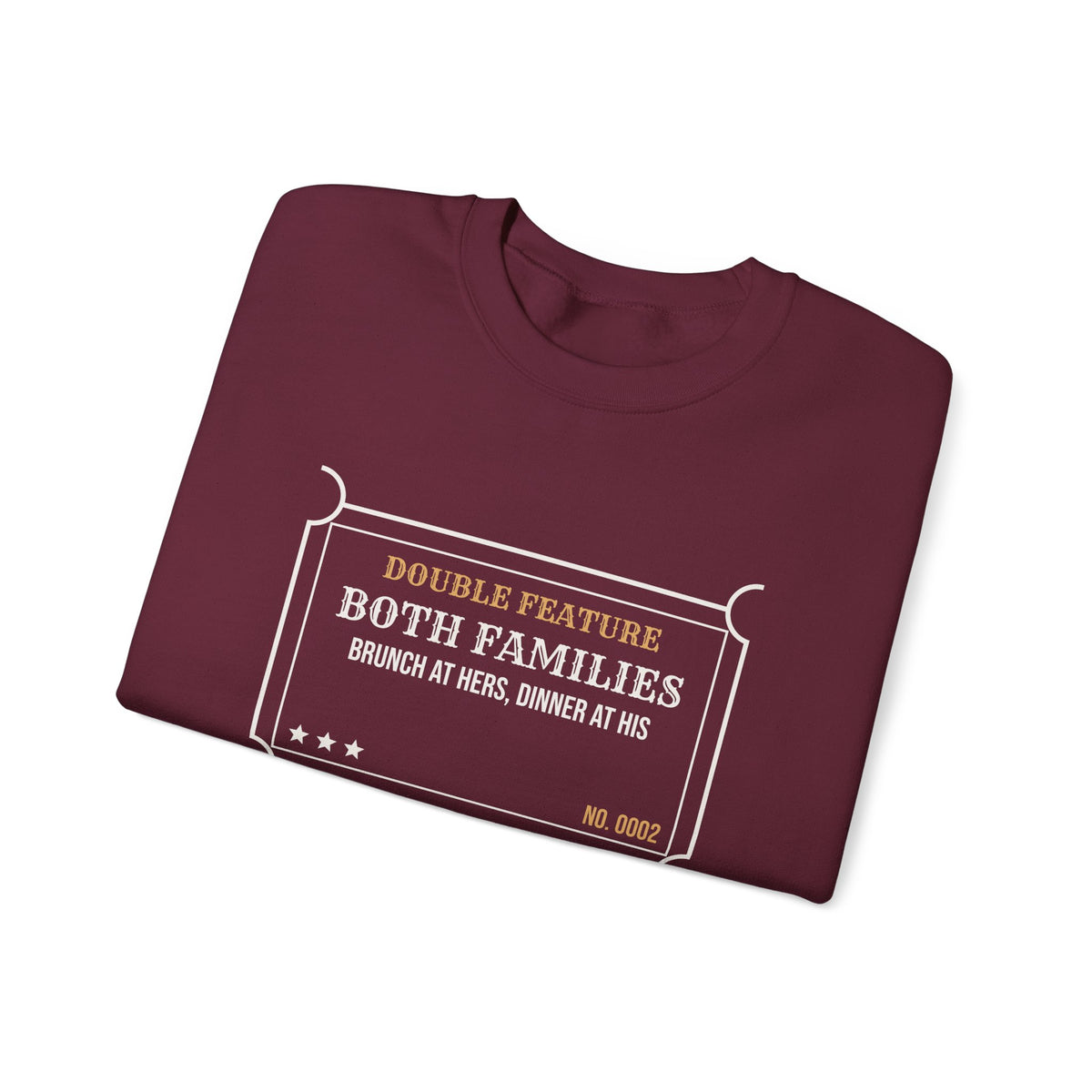 Funny Christmas In-Laws Sweatshirt Double Feature Both Families One Day