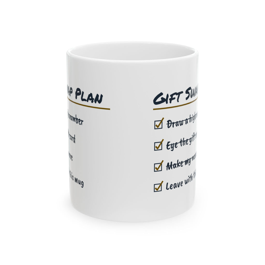 Funny White Elephant Coffee Mug Swap Plan Checklist For Coworkers