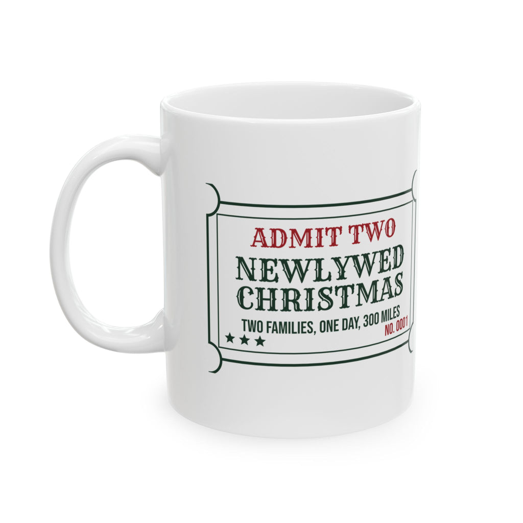 Funny Christmas Coffee Mug Newlywed Christmas Two Families One Day