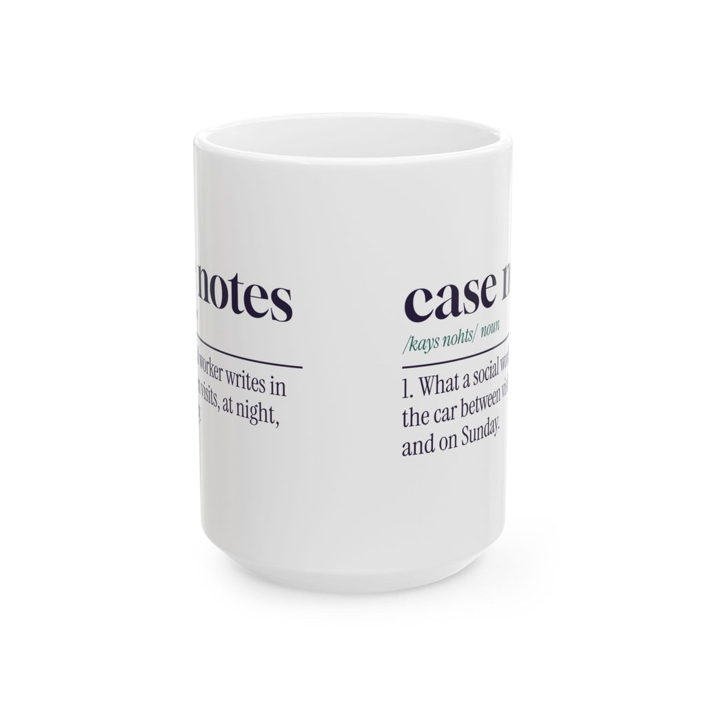 Funny Social Worker Coffee Mug Case Notes Dictionary Definition