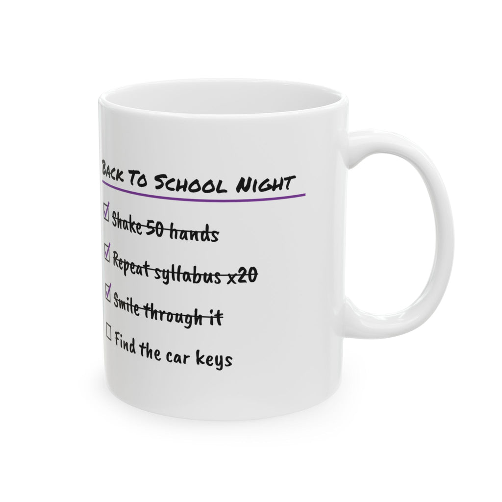 Funny Teacher Coffee Mug Back To School Night Checklist For Teachers