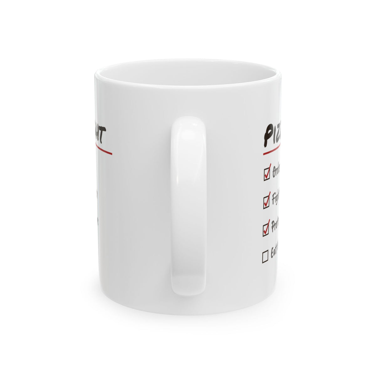 Pizza Night Checklist Coffee Mug For Pizza Lovers