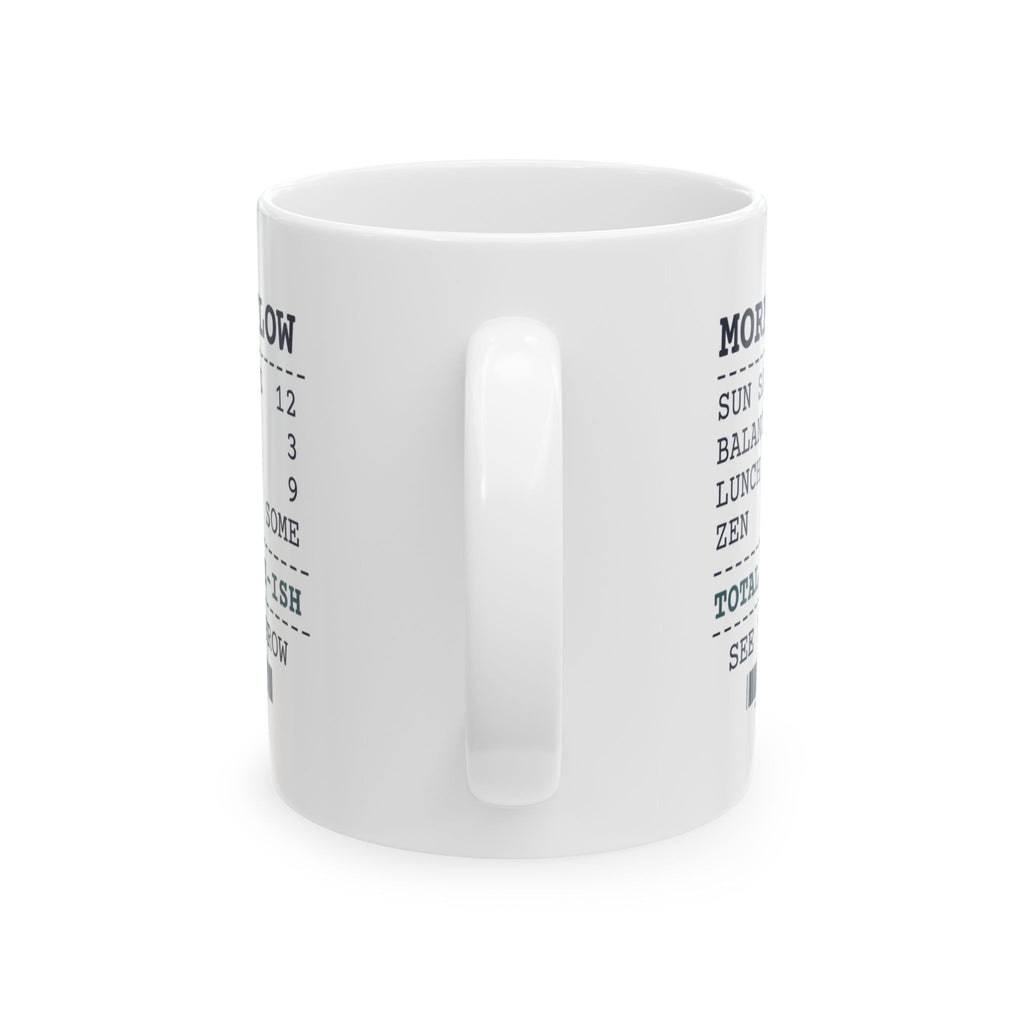 Funny Yoga Coffee Mug Balance Falls 3 Thoughts About Lunch 9