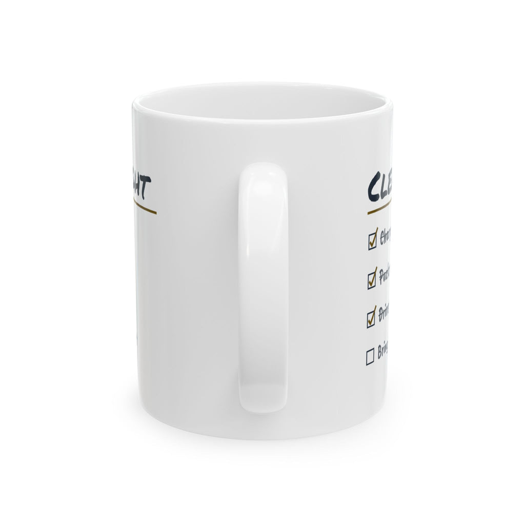 Funny Astronomy Coffee Mug Clear Night Checklist Amateur Astronomer