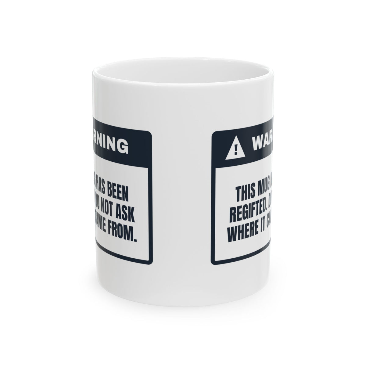 Funny White Elephant Coffee Mug Regifted Property Do Not Ask