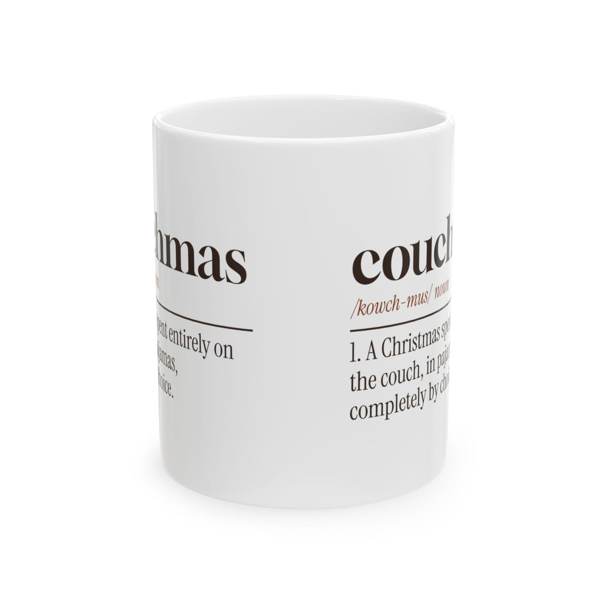 Funny Christmas Introvert Coffee Mug Couchmas Definition