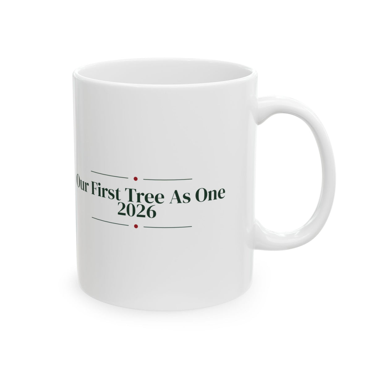 Newlywed Christmas Coffee Mug Our First Tree As One 2026