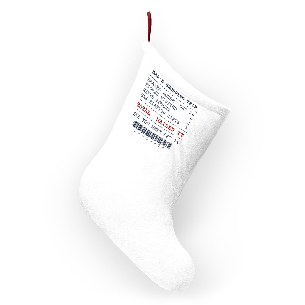 Funny Christmas Dad Christmas Stocking Shops On Dec 24 Receipt For Dad