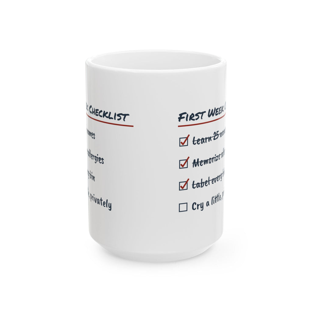 Funny Teacher Checklist Coffee Mug Cry A Little Privately For Teachers