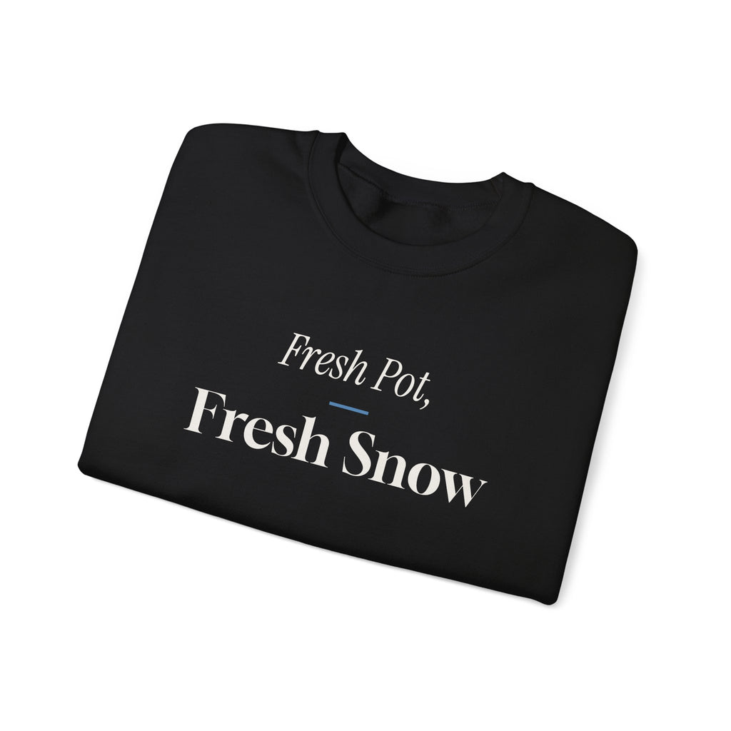 Christmas Sweatshirt Fresh Pot Fresh Snow Winter Morning