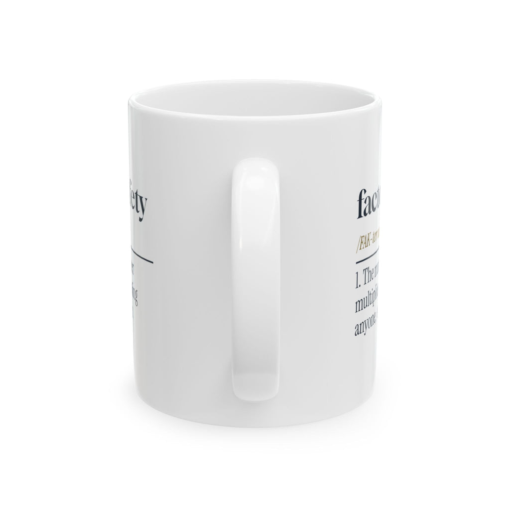 Funny Engineer Coffee Mug Factor Of Safety Dictionary Definition