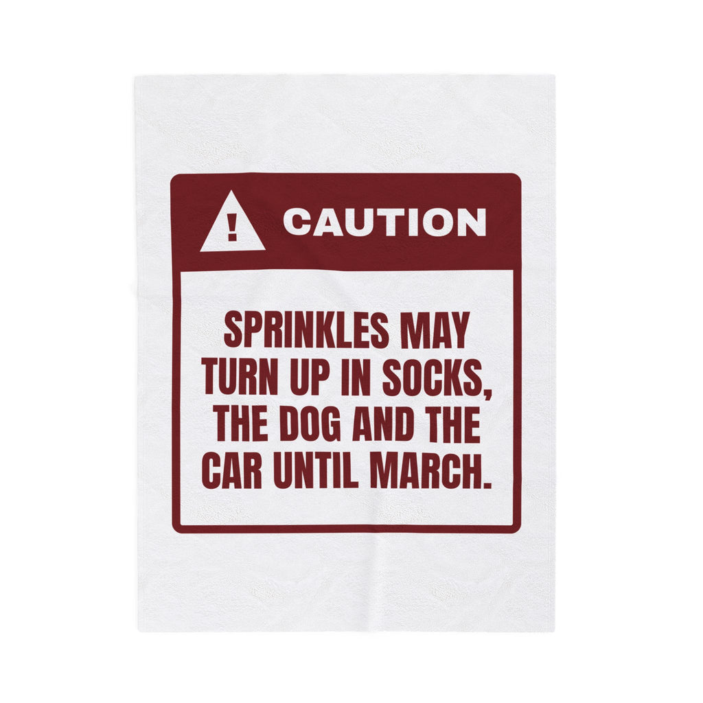 Funny Christmas Baking Throw Blanket Sprinkles Found Until March For Bakers