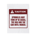 Funny Christmas Baking Throw Blanket Sprinkles Found Until March For Bakers