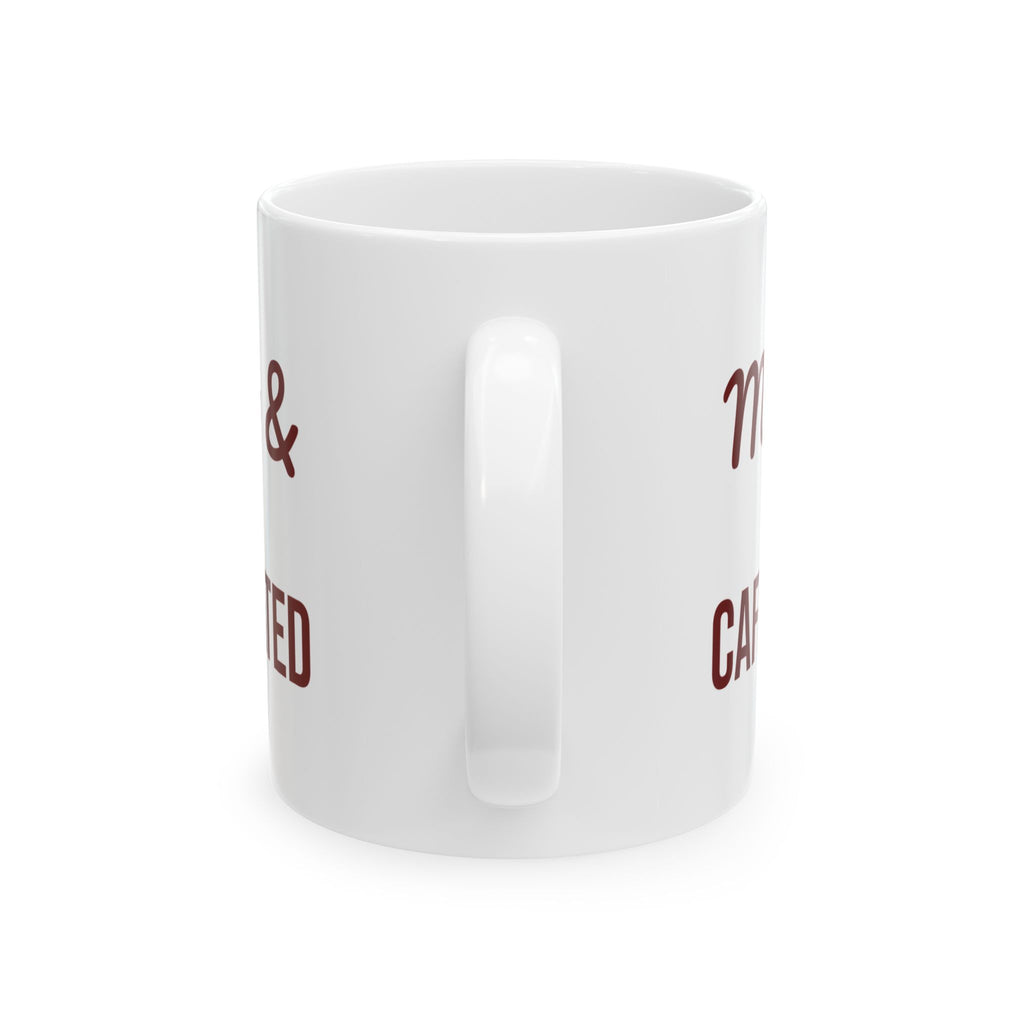 Christmas Coffee Mug Merry And Caffeinated For Coffee Lovers