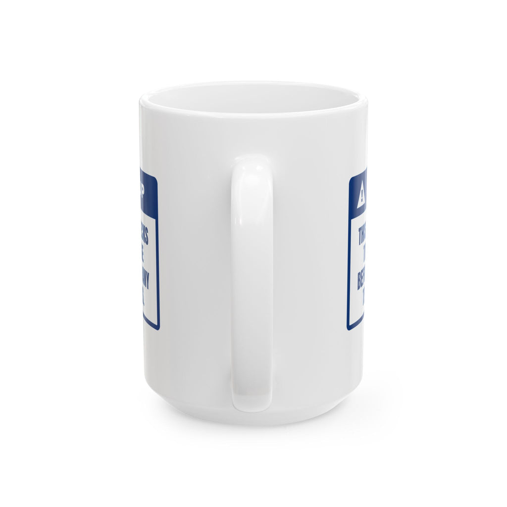 Funny Kayaking Coffee Mug Checks The River Gauge Before Texts