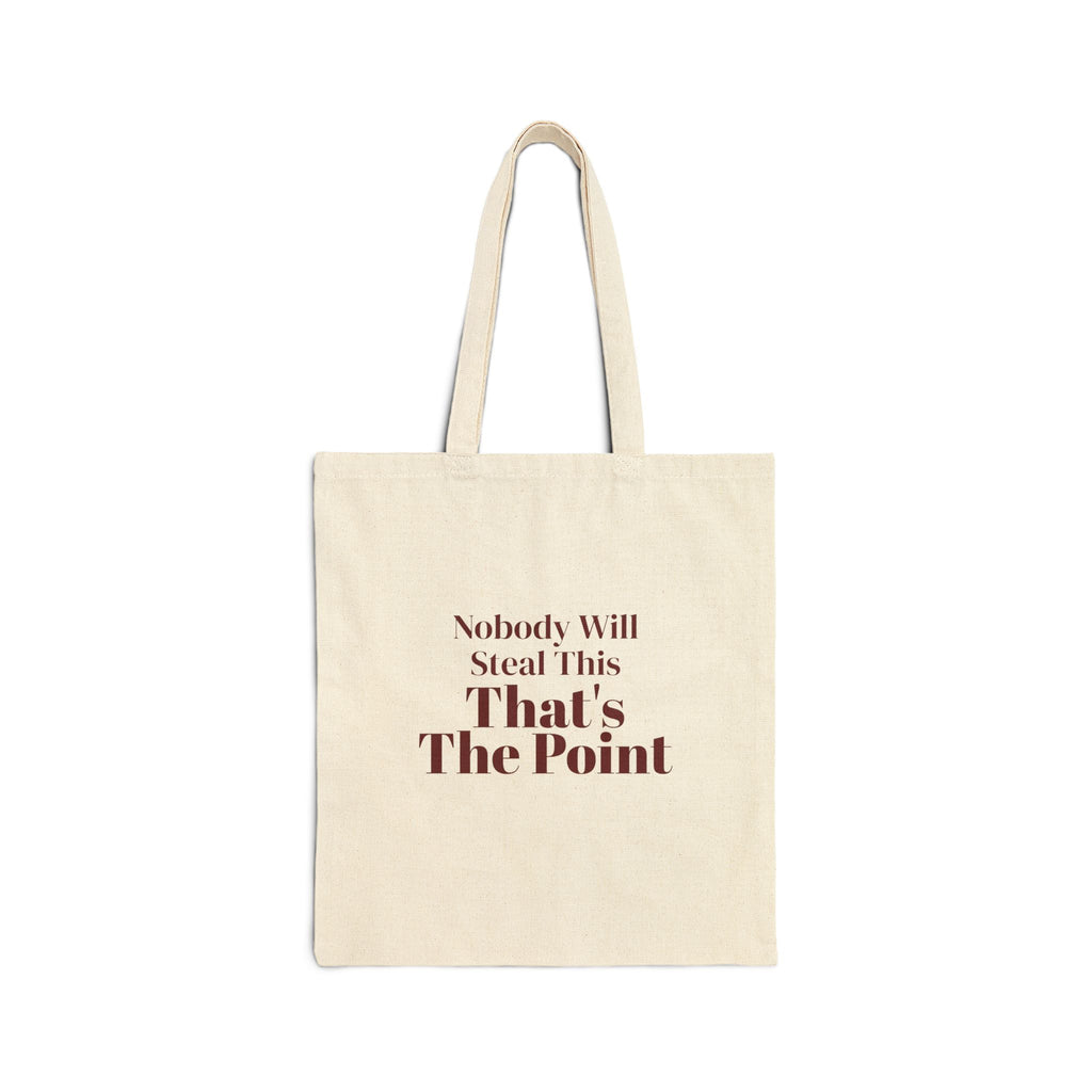 Funny White Elephant Tote Bag Nobody Will Steal This That's The Point