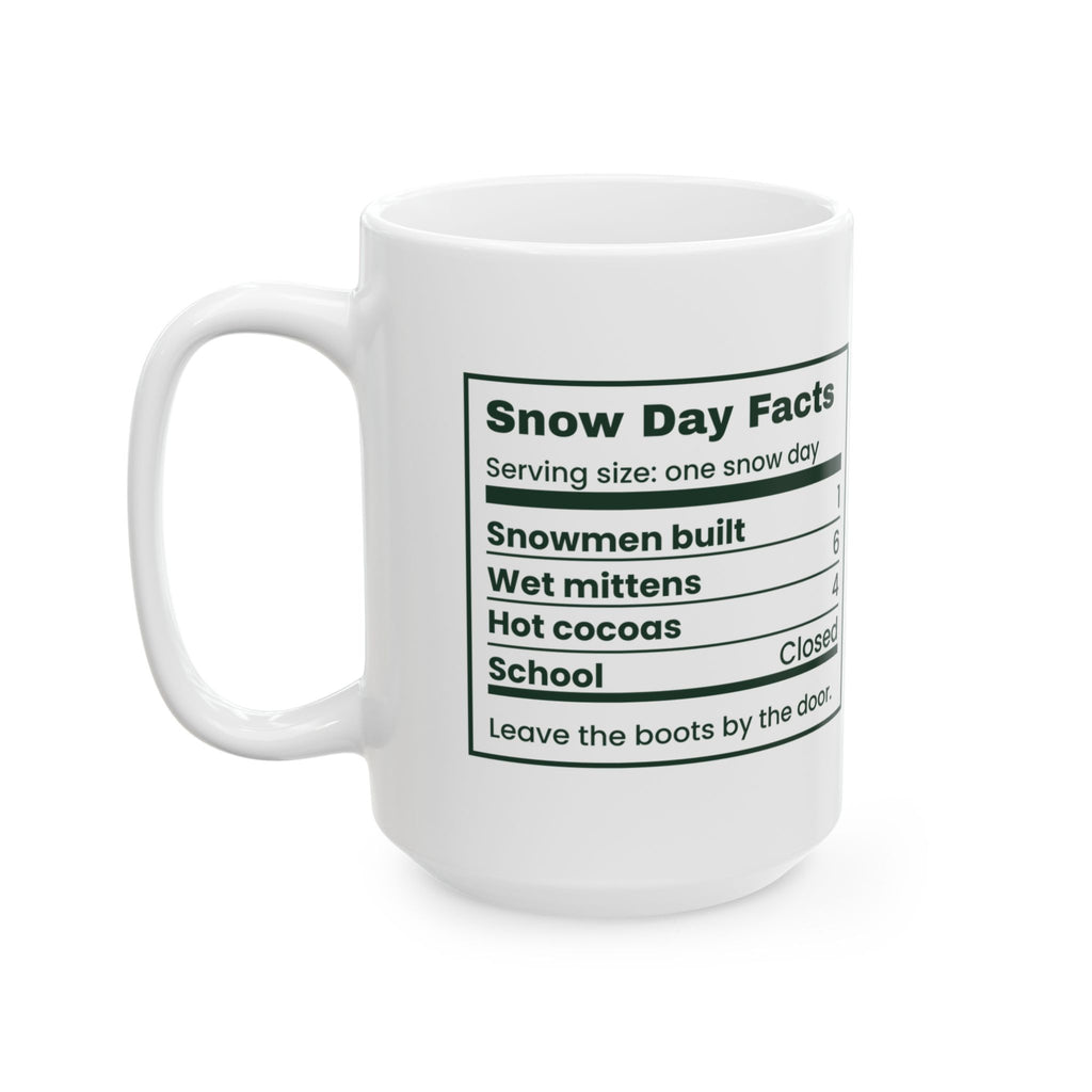 Hot Cocoa Coffee Mug Snow Day Nutrition Facts For Winter Lovers