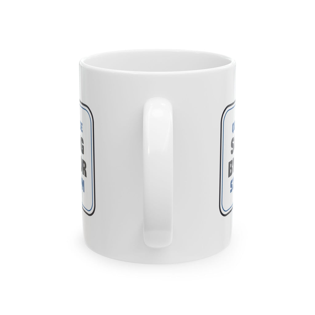 Funny Jigsaw Puzzle Mug Sorting By Color Since 7 PM Sign
