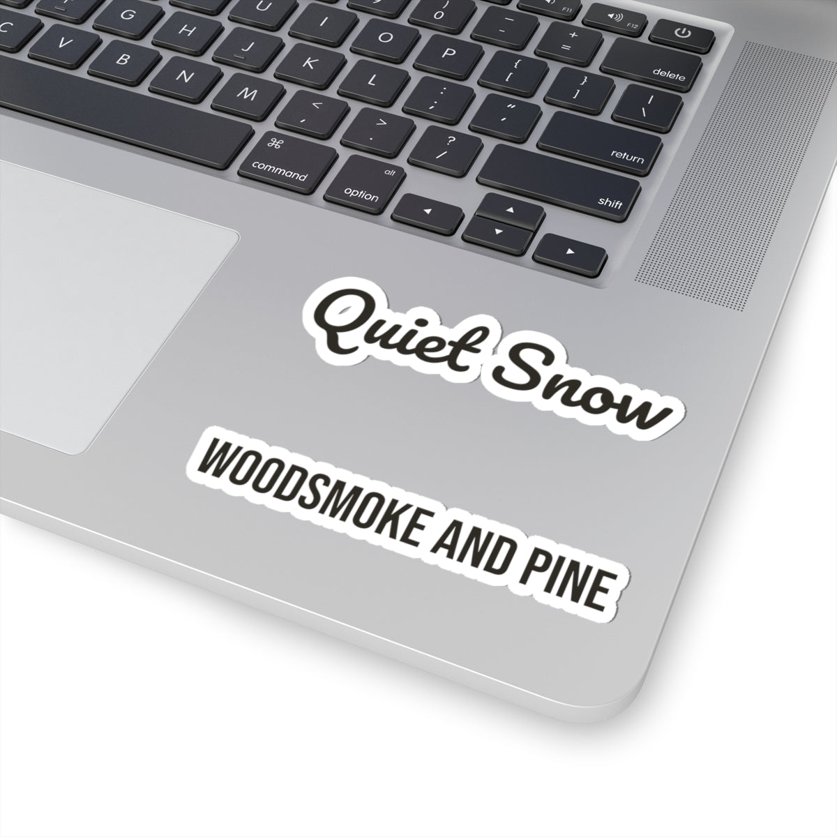 Cozy Christmas Sticker Quiet Snow Woodsmoke And Pine