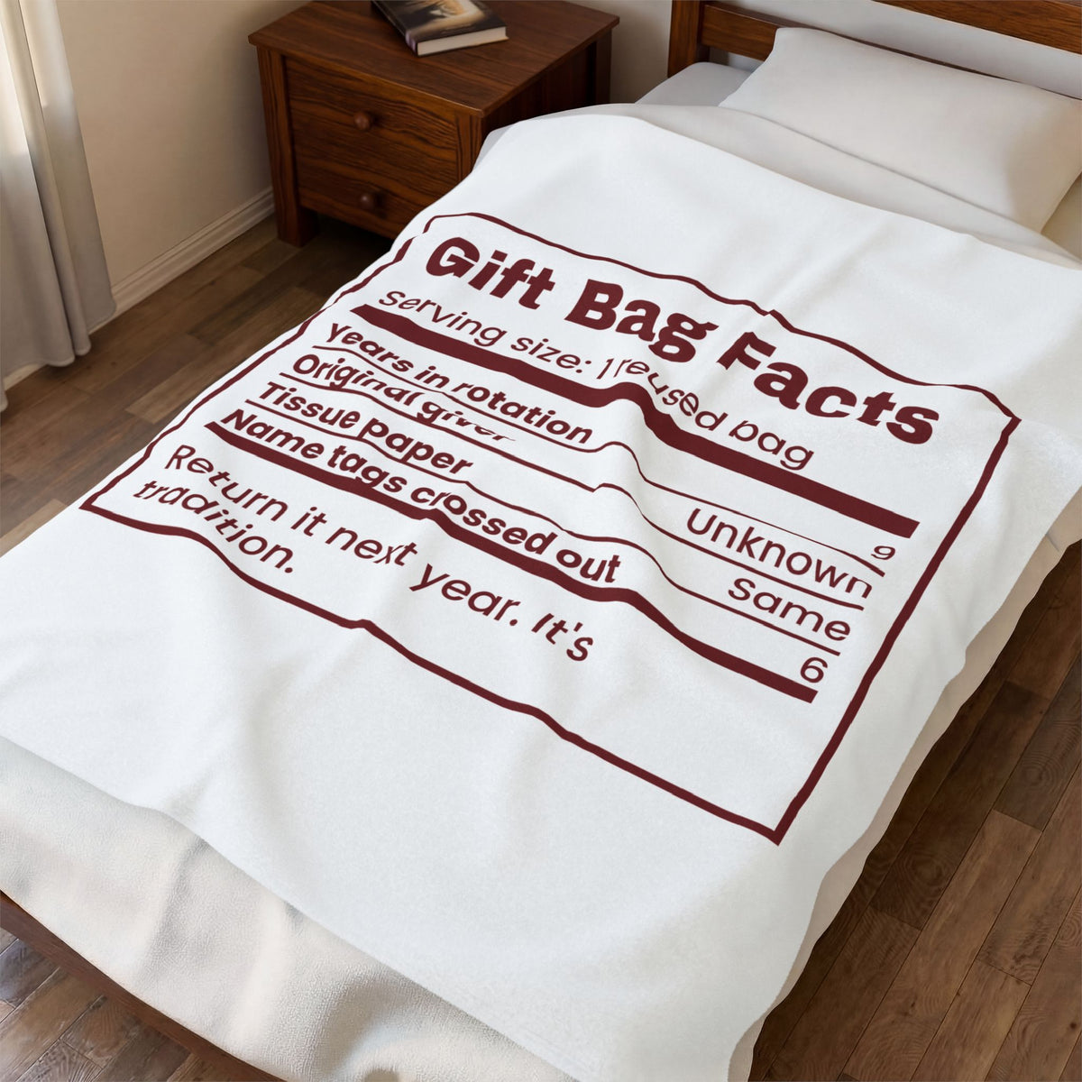 Funny Christmas Throw Blanket Gift Bag Facts Years In Rotation 9