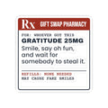 Funny White Elephant Sticker Gratitude 25mg Wait To Be Stolen