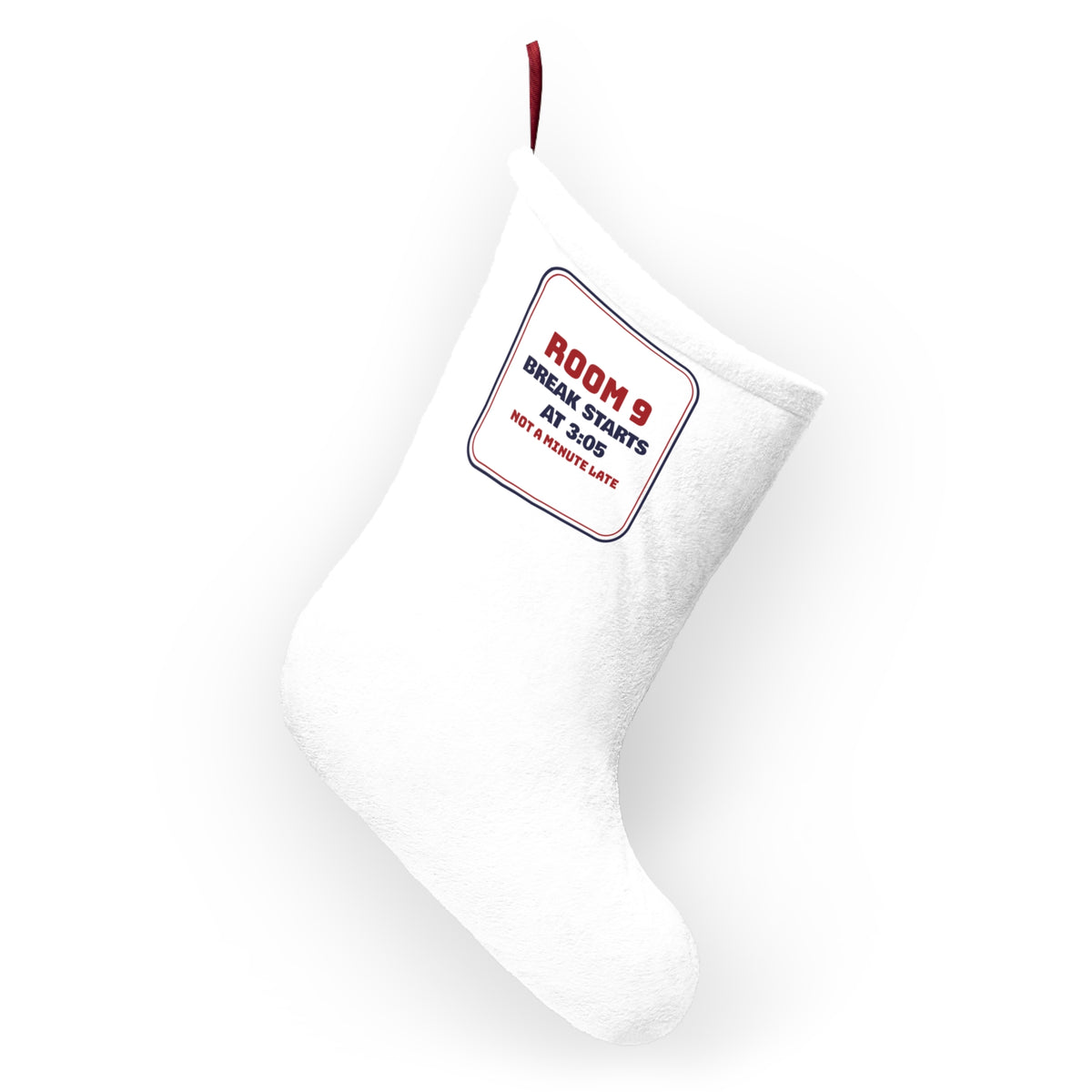 Funny Christmas Teacher Christmas Stocking Winter Break Starts At 3:05