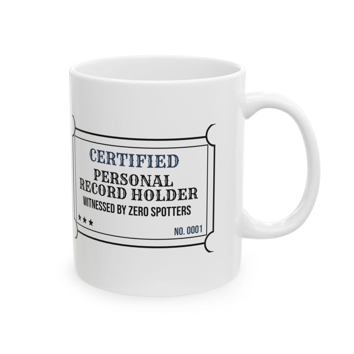Certified Personal Record Holder Coffee Mug For Gym