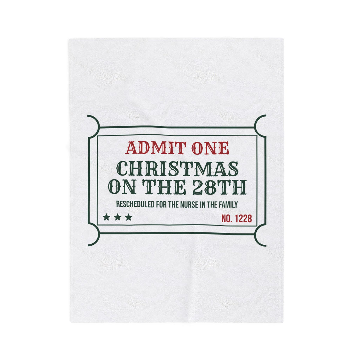 Funny Christmas Nurse Throw Blanket Celebrating Christmas On The 28th