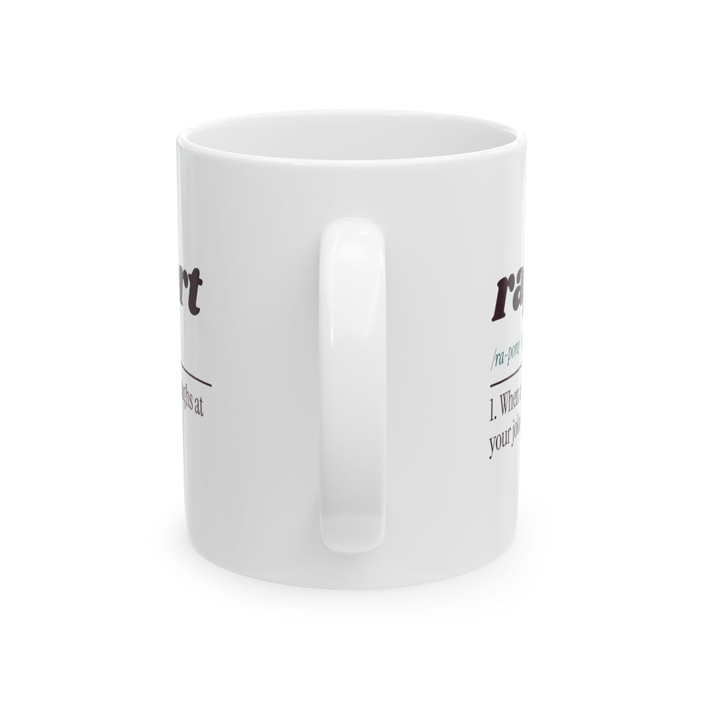 Funny Therapist Coffee Mug Rapport Dictionary Definition