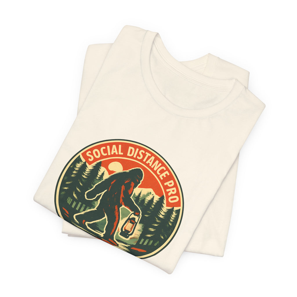Social Distance Pro Since Forever Funny Vintage Bigfoot Shirt