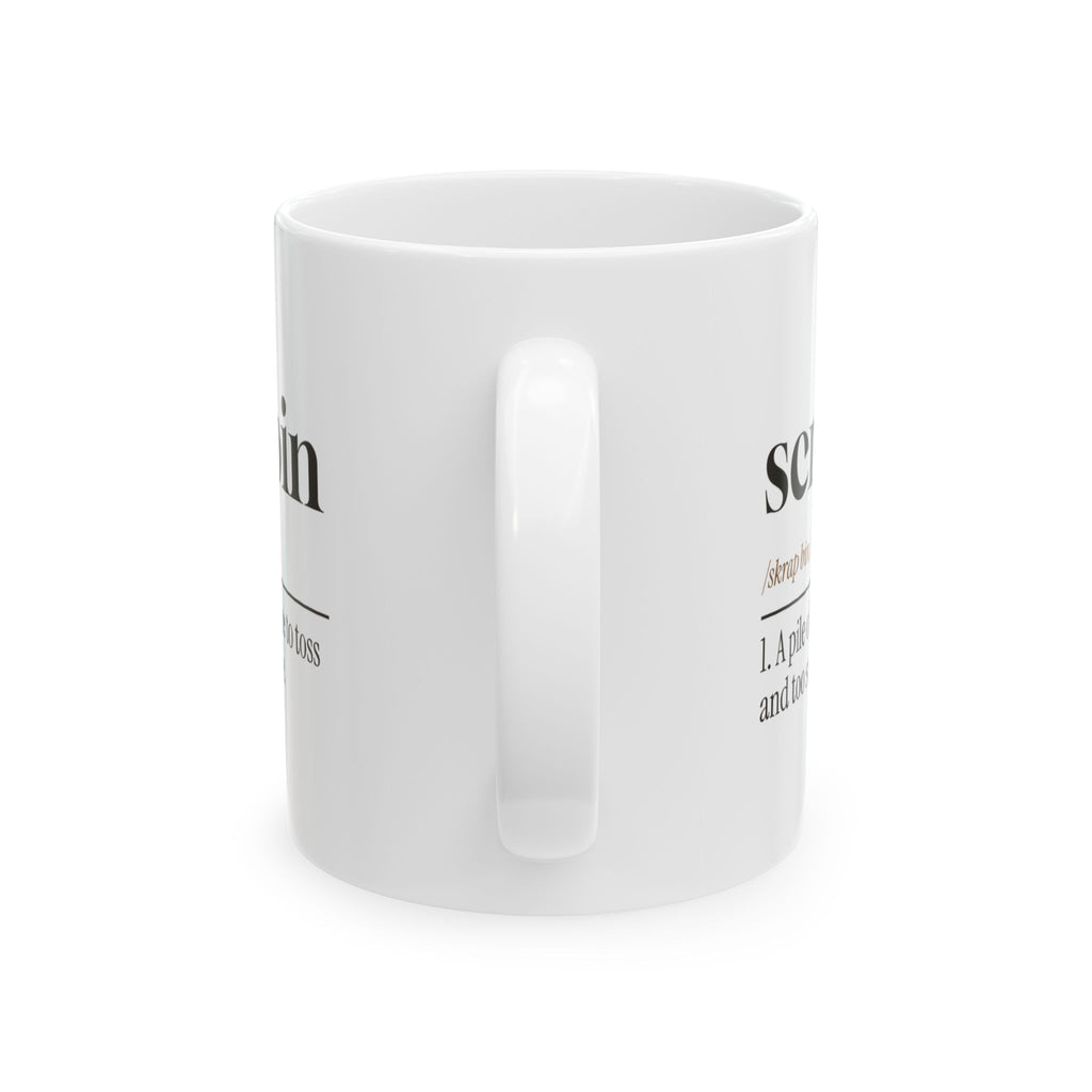 Woodworker Coffee Mug Scrap Bin Definition Too Nice To Toss