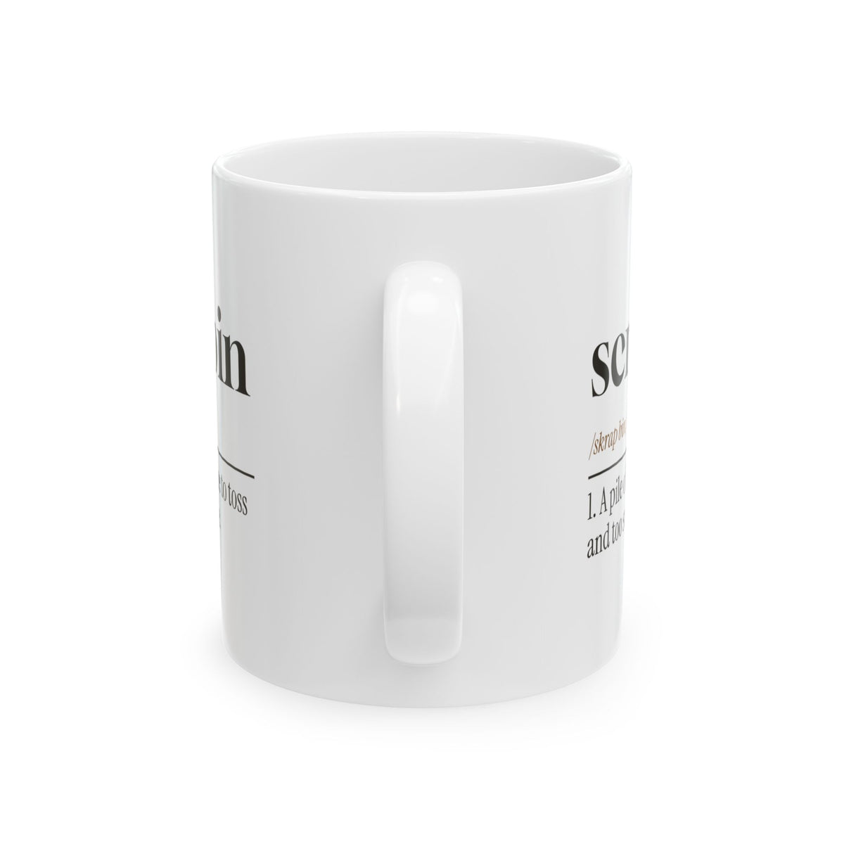 Woodworker Coffee Mug Scrap Bin Definition Too Nice To Toss